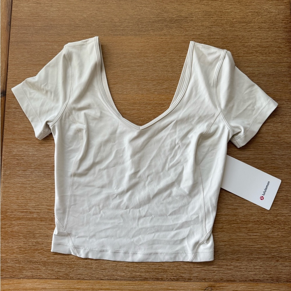 Lululemon Off-White Align Tee NWT